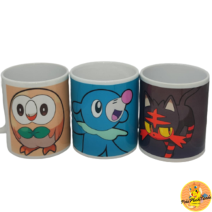 Set 3 tazas iniciales Alola Pokémon