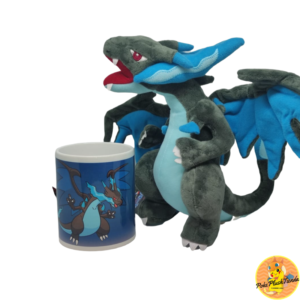 Promo Mega Charizard X Peluche y taza