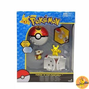 Set 2 Figuras Throw 'n' Pop Pokeball Pikachu y Cubone