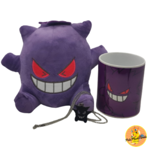 Promo especial Gengar peluche más taza y collar