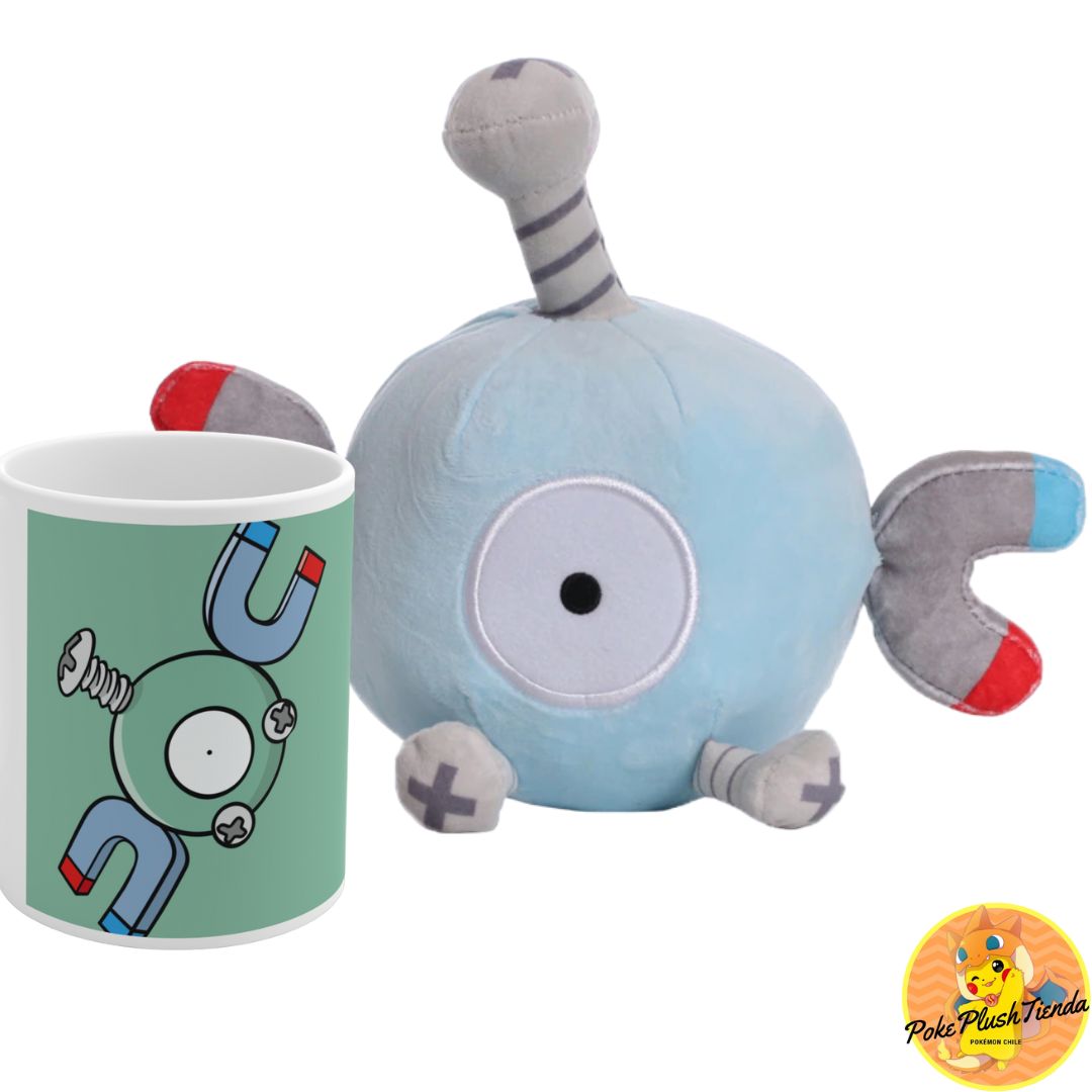 Promoción Magnemite peluche más taza Pokémon