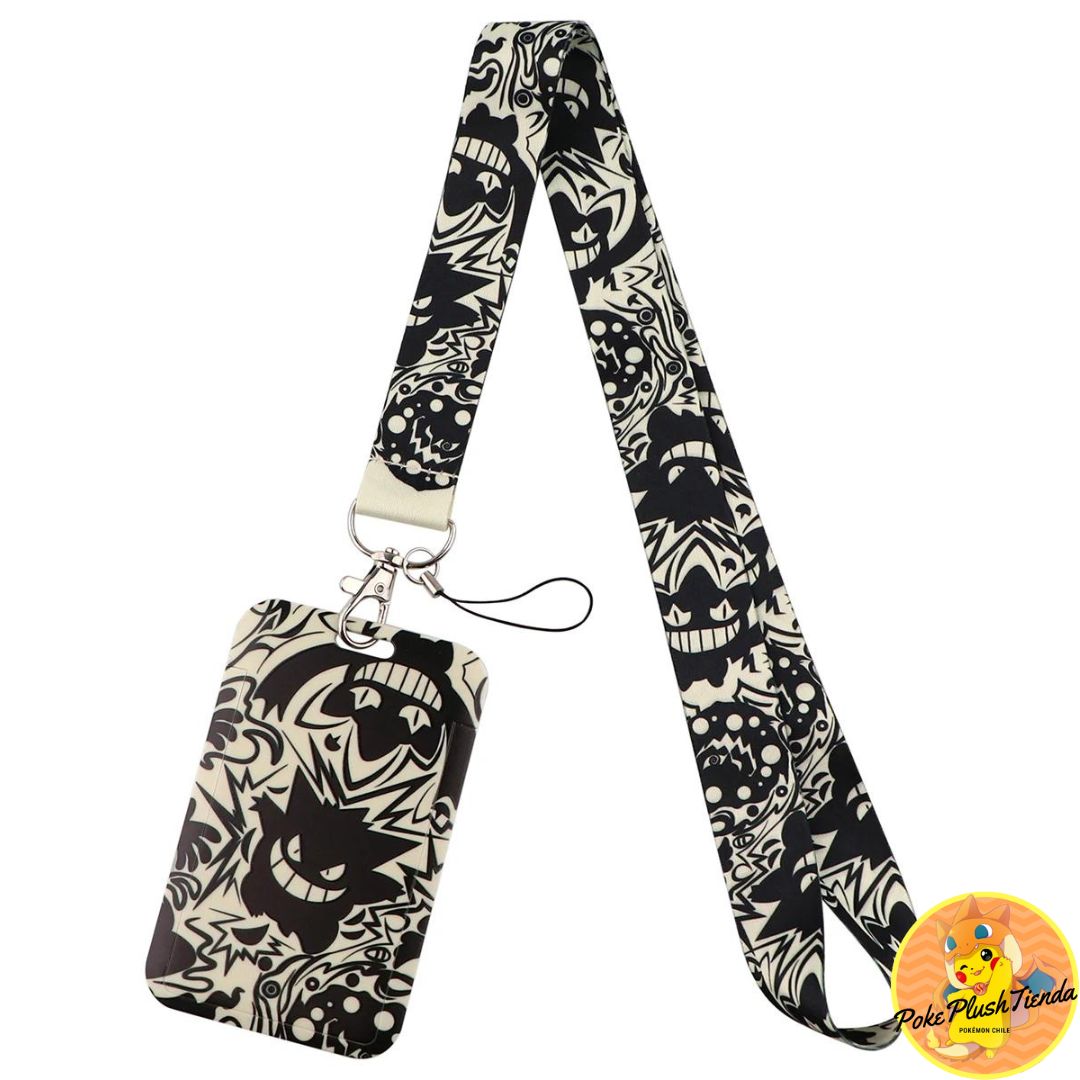 Portacredencial + Lanyard Pokémon Fantasmas