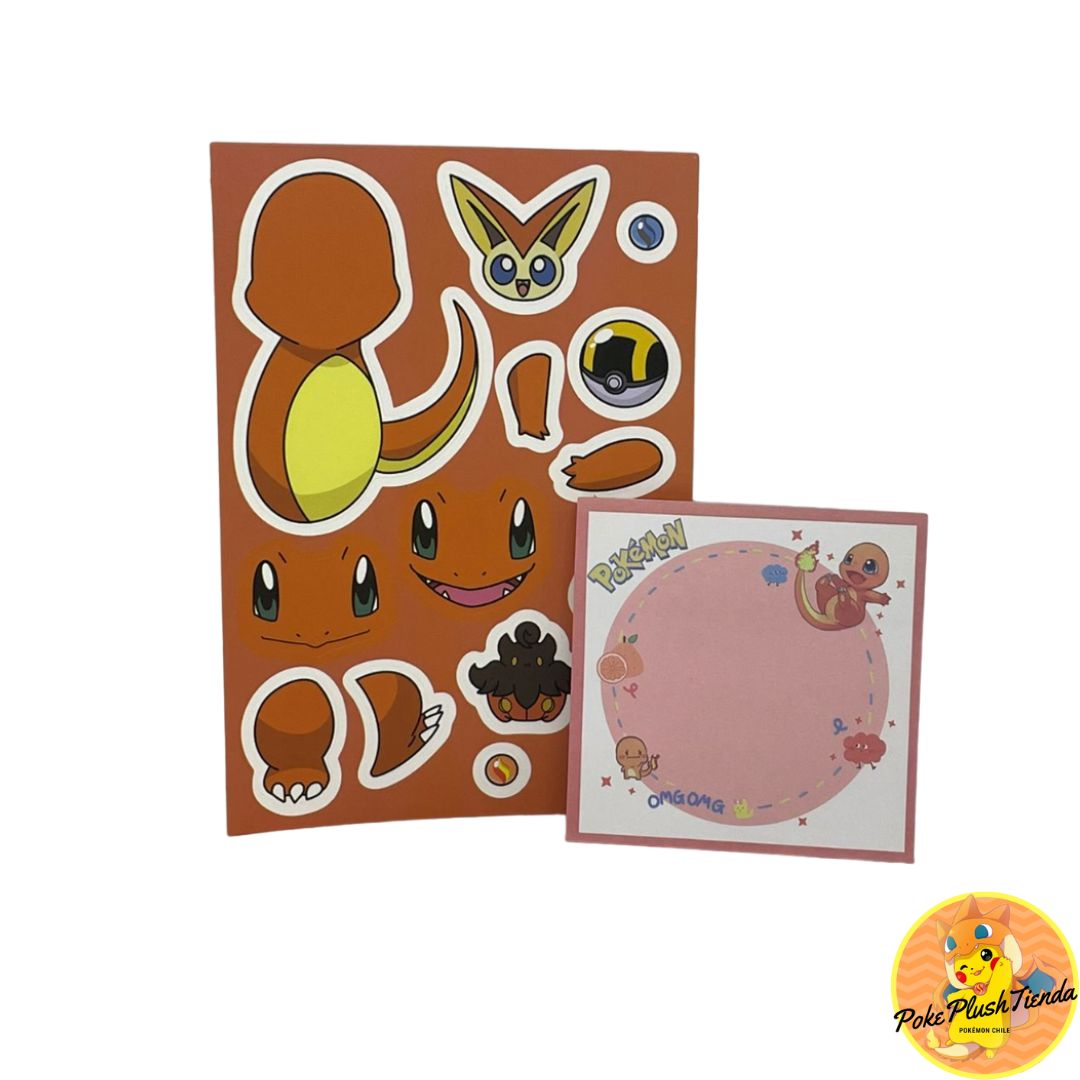 Pack Charmander Post-it más set stickers
