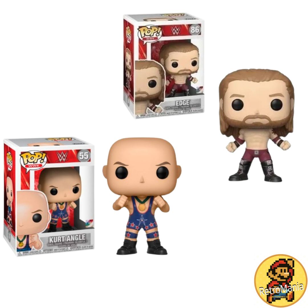 Pack 2 Funko Pop Wwe Kurt Angle y Edge