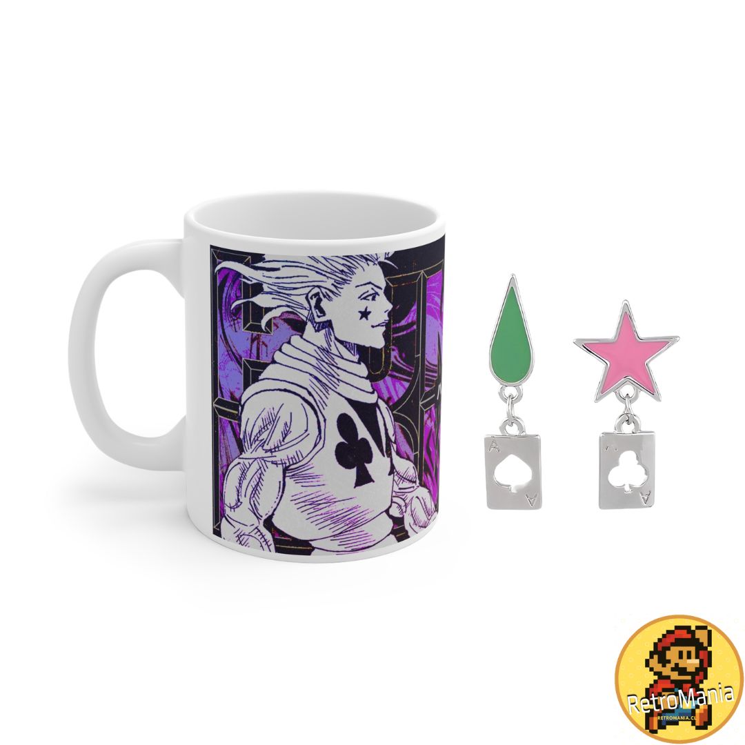 Promoción Hisoka Hunter X Taza más par de aros